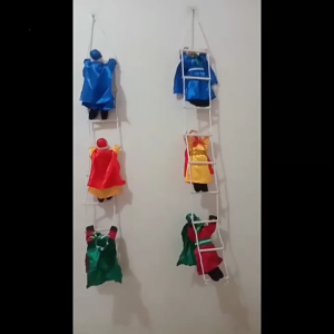 Christmas Tree Decoration Cartoon Fabric Spanish Kings Figurine Festival Hanging Ornament for Wall Door Mantels Window