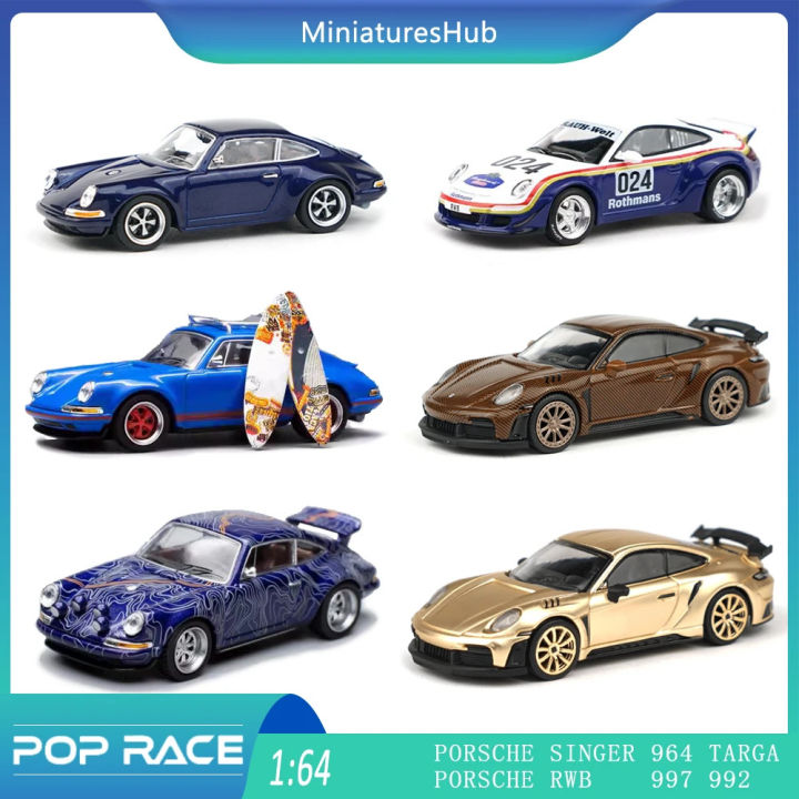POP RACE 1:64 Porsche SINGER 964 Targa RWB 997 992 True Scale