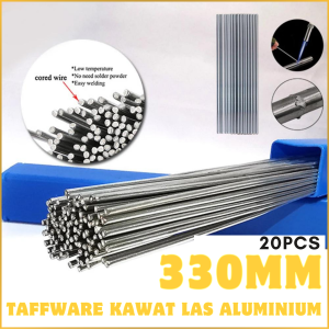 PROMO Taffware Kawat Las Aluminium Stainless Listrik 330mm 20PCS Suhu Renda Tinggi evap kulkas Kecil