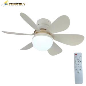 【New Arrival】Socket Fan with Light E26/E27 Base Low Profile Ceiling Fan 3 Color Dimmable 3000-6500K White Ceiling Fan 20.4/16.54 Inch