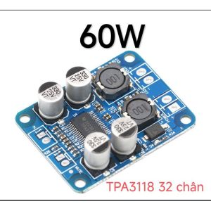 035 - Mạch Mono 1 kênh 60W 30W khuếch đại âm thanh TPA3118 32pin DIY -