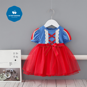 [SG] 18m-4y Baby Girl Princess Dress | Snow White Costume Cotton Party Fairy Tale Outfit | My First Wardrobe MFWA4G5