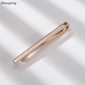 【ZP】Cute Light Luxury Metal Tie Clip Men Wedding Necktie Tie Clasp Clip Gentleman Ties Bar Tie Pin For Men Accessories Jewelry