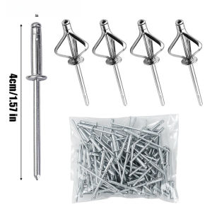 300Pcs Aluminum Alloy Drive Rivets Automotive Marine Blind Rivet Three‑Claw Lantern Fastener DIY Metal Wood Structural Blind Rivet
