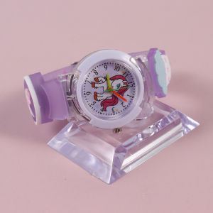 Kuromi Đồng hồ hoạt hình nam nữ Đồng hồ đeo tay điện tử saniro giai điệu Mèo Kitty Dây đeo PU Quart Đồng hồ trẻ em cho sinh nhật món quà giáng sinh