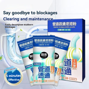 🔥Ready Stock🔥Pipeline cleaning bubble powder Basin Toilet Sink Floor Drain Sewer Pipe Cleaner Clear Blockage Removal