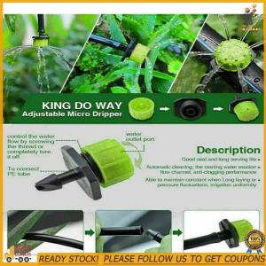[Lyoutdoor] 500 chiếc máy phát nhỏ giọt 1/4 inch có thể điều chỉnh để tưới cỏ vườn và nhà kính