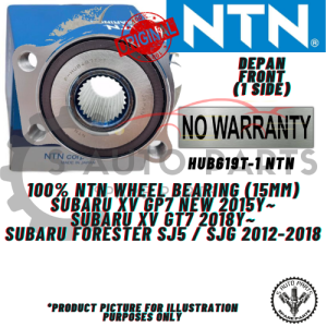 SUBARU XV GP7 / GT7 / FORESTER SJG/SJ5 depan FRONT 100% ORIGINAL (NTN) WHEEL BEARING (15MM)