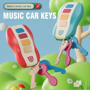 VUHI Voices Music Car Key Baby Toys Teether Pretend Play Childrens Music Key Toy Creative Plastic Simulated Car Key Toy Teaching Aid