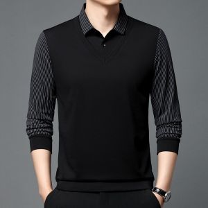 Áo sơ mi Polo dài tay nam phong cách Hàn Quốc phù hợp thời trang xuân thu