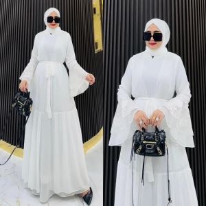 MIRANTI DRESS/gamis lebaran 2025 viral brukat/gamis brokat terbaru 2025 viral/abaya lebaran 2025/gaun pesta wanita dewasa/gamis kondangan pesta mewah/abaya sultan model mewah turki terbaru 2025 brukat/gamis burgundy brukat
