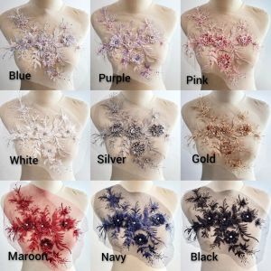 lace bordir bunga 3d import