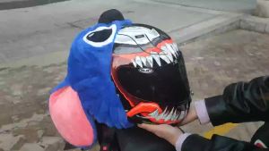 Ốp mũ bảo hiểm xe máy xe tay ga điện chống gió chống ồn chống xước trang trí hoạt hình ấm áp ốp mũ bảo hiểm đầy đủ