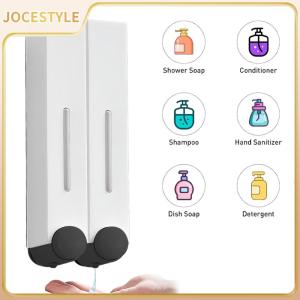 Wall-Mounted Shower Soap Dispenser No Drill 500ml Refillable Shower Dispenser 500ML Soap Dispenser for Home & Kitchen