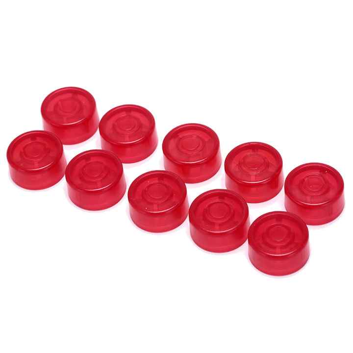 20pcs Footswitch Toppers Transparent Clear For Guitar Effect Pedal 10mm