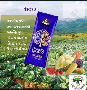 [1 ซอง ] 4Tree​ โฟร์​ทรีของแท้ สารเสริมประสิทธิภาพพืชสูตรอิออน ช่วยเร่งราก พืชโตเร็ว ทำให้พืชเขียวทน ใช้ได้กับพืชทุกชนิด นวัตกรรมใหม่จากประเทศอิสราเอล ของแท้100%
