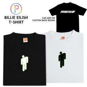 Billie Eilish T-shirt Tshirt T Shirt Baju (Optional Custom Name At Back)