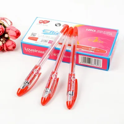 Enice 0.5mm G-316L Gel Ink Pen Ballpen Black/Blue/Red 12pcs/box School Office Supplies