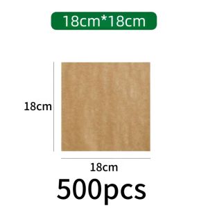 500/1000pcs Parchment Paper For Baking/Baking Wax Paper/Paper Wax For Food/Wax Paper For Sandwich Non-Stick Unbleached Wax Paper Oil Absorption Rectangular Paper