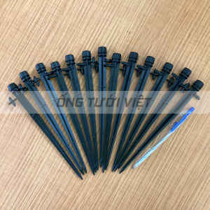 (Combo 10 cái) Que tưới 8 tia đầu ren vặn điều chỉnh | Béc sử dụng cho hệ thống tưới tại gốc