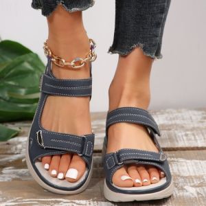 [Free Shipping] Fashionable Summer 2026 New WomenS Sandals Sporty Wedge Heel Slippers Lightweight Velcro Beach Sandals