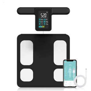 J C Health Smart Body Composition Scale: Body Fat Visceral Fat Muscle Mass & More (28 Metrics)