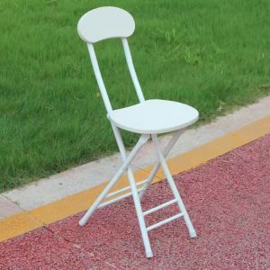 Metal frame foldable stool chair