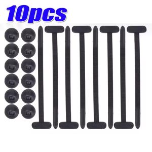100Pcs Nylon Zip Ties Multi-Purpose Car Engine Guards Underbody Panel Fastener Clip Screw Replacement Heavy Duty Self-locking Cable Tie