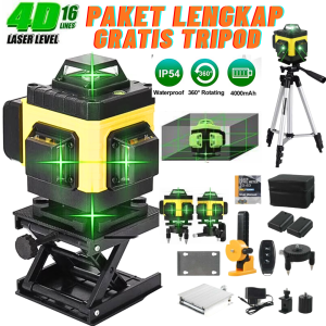 COD Taffware Mesin Laser Level 4D 16 Line  Waterproof with Remote - PR-16A