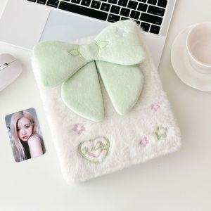 NEXTYOO 3D Bowknot A6 Photocard Holder 3-inch Small Card Storage Ring Binder Kpop Photo Album Cute Plush Photocard Binder For Kpop Idol Photocards
