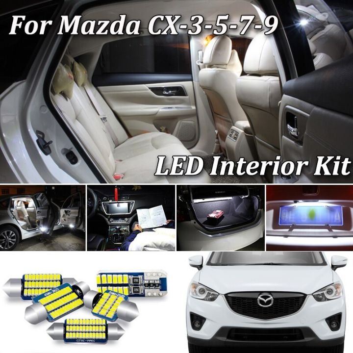 100 White Canbus LED Interior Car Light For Mazda CX3 CX5 CX7 CX9