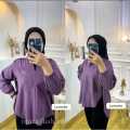 OUTER BABY CRUSH ATASAN WANITA BELAHAN SAMPING LIVIA BLUS BAJU WANITA BLOUSE KEKINIAN. 