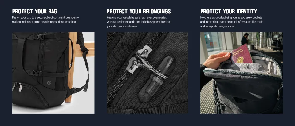 Pacsafe Venturesafe EXP35 Travel Backpack Anti-theft Bag