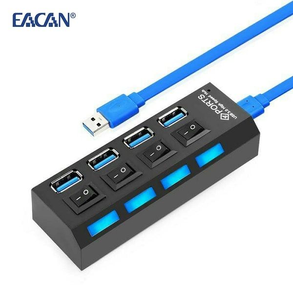 USB Hubport 3.0 4port Saklar | Lazada Indonesia