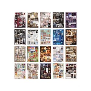 Phong cách Nhật Bản Sticker nhãn dán sổ lưu niệm văn phòng phẩm sticker hình dán trang trí die-cut sách nhãn dán Retro Sticker