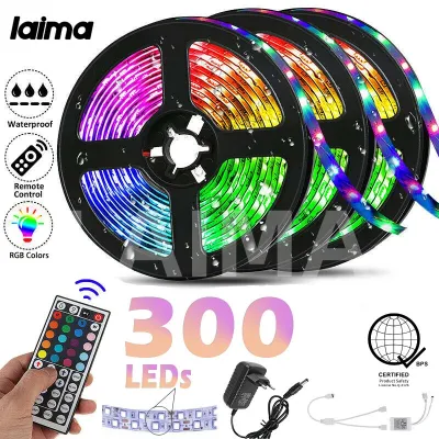 (Warranty)LAIMA LED Strip Lights 300 LEDs 44 Key RGB 2835 Lamp String Waterproof Background Wall Decorative Light