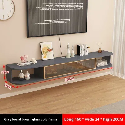 TV Console Storage Rack Floating Suspended TV Cabinet Modern TV Console Cabinet TV Console Wall Mount