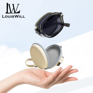 LouisWill Womens Sunglasses 180 ° Foldable Sunglasses Fashion Large Frame Sunglasses UV Resistant Foldable Summer Sunglasses Ultra Light Polarized Sunglasses Outdoor Traveling Walking Shopping Driving