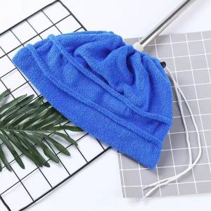 Purrhappy Microfiber Broom Pad Covers 4pcs Reusable Wet Dry Floor Mop Cleaner Dust Hair Pickup Rumah Tangga Washable