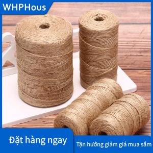WHPHous Tự Nhiên Cây Gai Dầu Linen Dây Xoắn Vải Bố Đay Sợi Dây Thừng Sợi Dây Thừng DIY Thủ Công Trang Trí Nội Thất