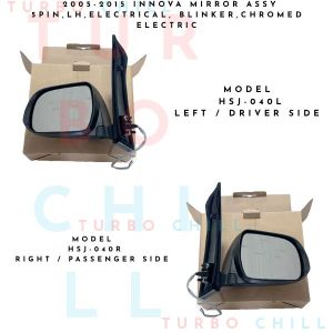 HSJ-040 2005-2015 INNOVA MIRROR ASSY 5pinLHelectrical blinkerchromed Electric
