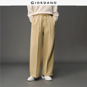 Giordano Men Double knit elastic waist loose sweatpants Free Shipping 12115052