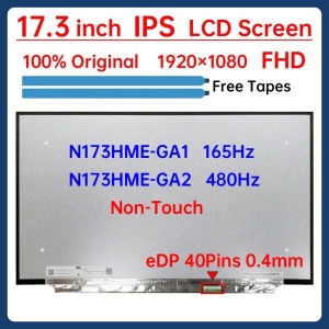 17.3 Inch Laptop LCD Screen N173HME GA1 N173HME-GA1 N173HME-GA2 Display Matrix Panel Replacement 1920x1080 eDP 40 Pins Non-Touch