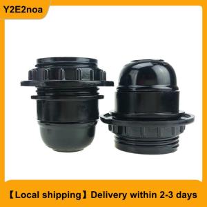 【Local shipping】 Black Period Style Screw E27 Light Bulb Lamp Holder Pendant Socket New