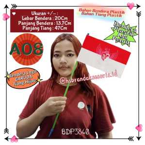 PELUIT BENDERA MERAH PUTIH / BENDERA MERAH PUTIH TONGKAT PLUS PLUIT / SUPORTER STICK TONGKAT BENDERA MERAH PUTIH / BENDERA KAIN TANGAN / AKSESORIS HUT RI DIRGAHAYU 17 AGUSTUS / BDP3850