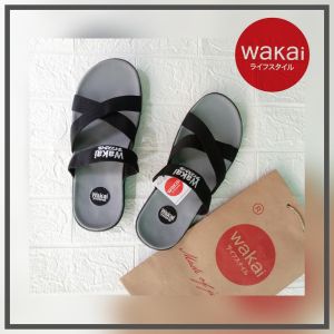 PROMO TERBARU SANDAL SELOP WAKAI PRIA DAN WANITA / SENDAL FLIP FLOP BERKUALITAS / SENDAL SLOP DISTRO TRENDY MURAH