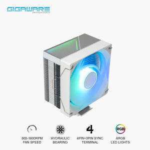 Jungle Leopard KF-400 CPU Cooler 120mm PC Fan Infinity Mirror ARGB Top Cover