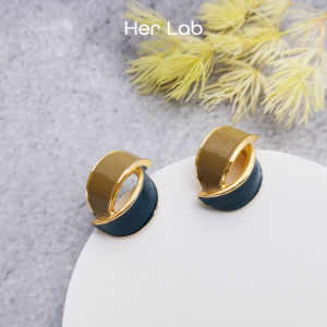 Her Lab Jewelry | Fashionable and unique womens earrings S925 silver multi-layered personalized earrings Bridal classic leaf earrings