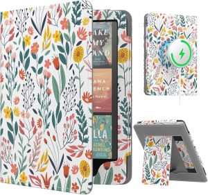 เคสแท่นวางน้ำหนักเบา MoKo สำหรับ7 "/6.8" รุ่นลายเซ็น Kindle Paperwhite (12th/11th Gen-2024/2022) และ Kindle Colorsoft-สามารถใส่ได้กับ Iphone Magsafe สำหรับ Samsung/Anker แผ่นชาร์จไร้สายเคสป้องกันแท็บเล็ต