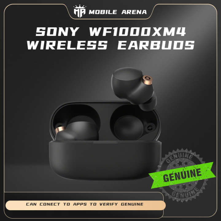 SONY WF-1000XM4 TRUE WIRELESS EARBUDS BLUETOOTH HEADPHONES NOISE ...